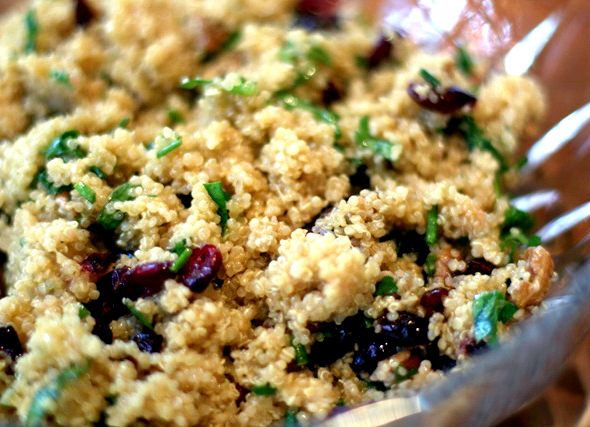Lemon cranberry quinoa salad recipe