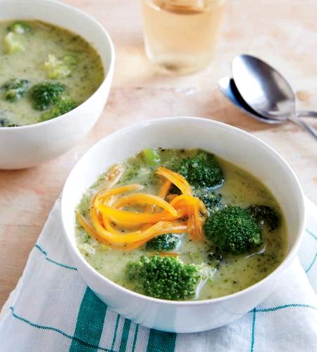 Lighter broccoli cheese soup recipe