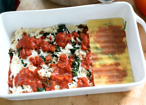 Meat cheese and spinach lasagna recipe