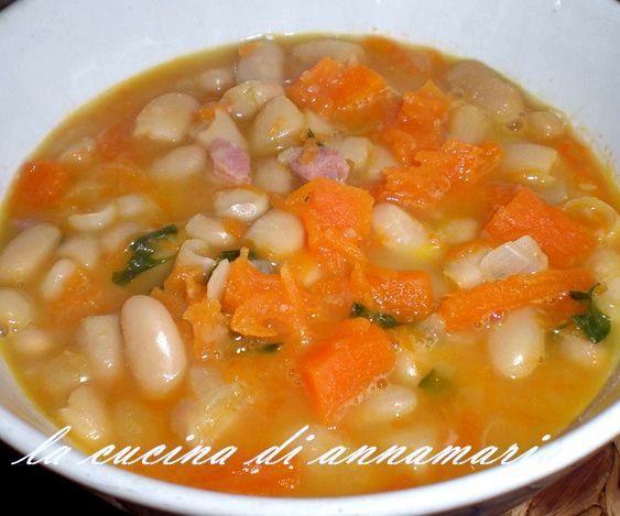 Minestra zucca e fagioli recipe Minestra zucca e fagioli recipe