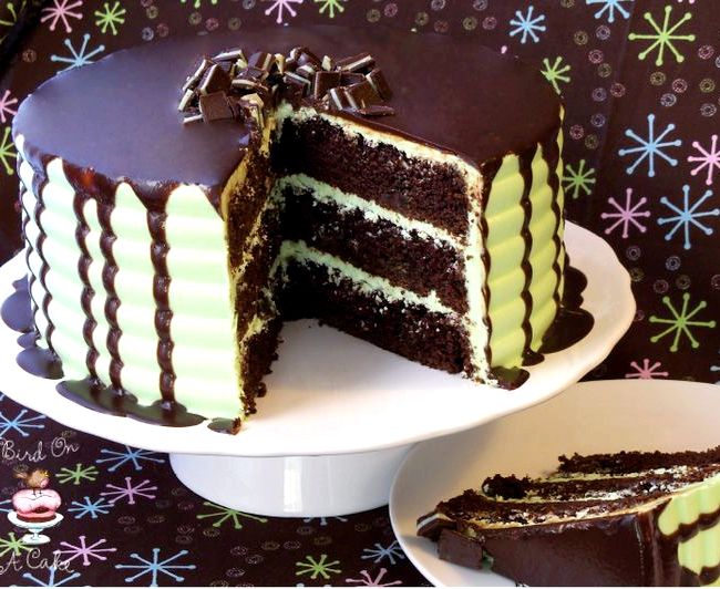 Mint chocolate cake filling recipe