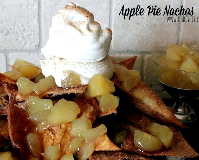Oh bite it apple pie nachos recipe