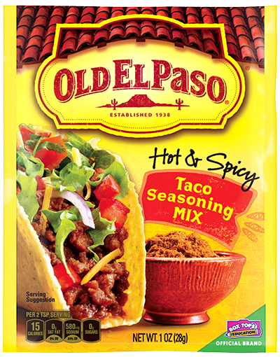 Old el paso hot and spicy taco seasoning recipe