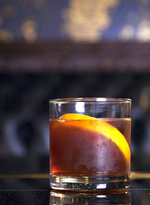 Old fashioned recipe with orange bitters