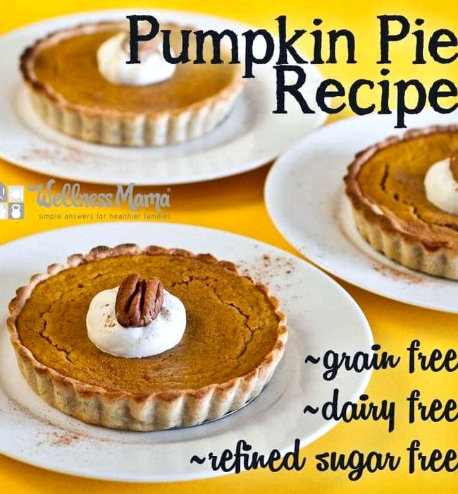 Organic sugar-free pumpkin pie recipe