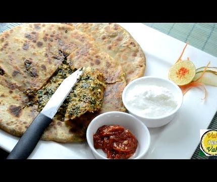 Palak paratha by vah chef recipe