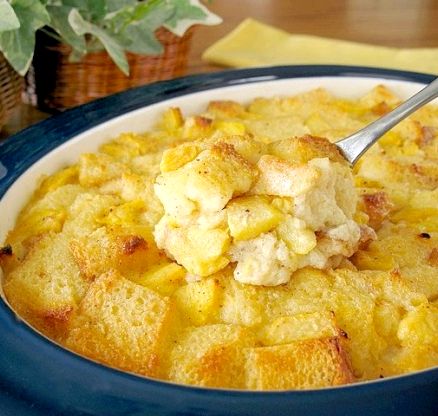 Peach bread pudding recipe with canned peaches