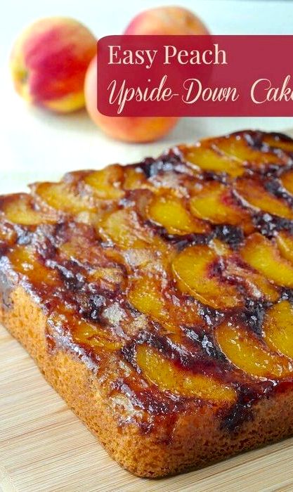 Peaches and cream cake recipe pinterest
