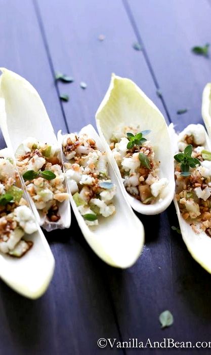 Peas mushrooms and endive recipe appetizer Peas mushrooms and endive recipe appetizer