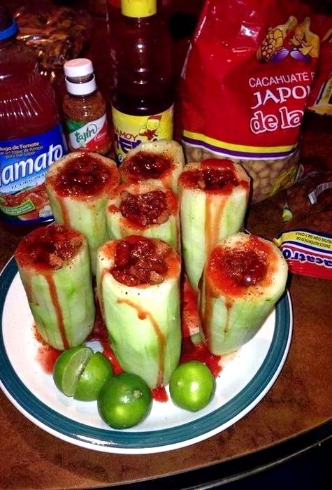 Pepino con chile habanero recipe