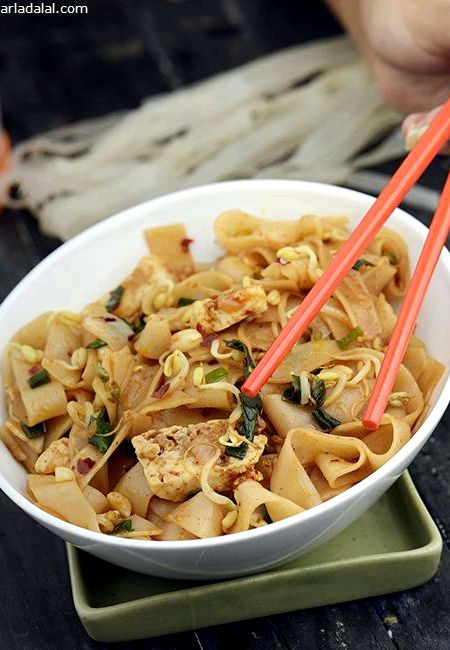 Phad thai noodles recipe tarla dalal