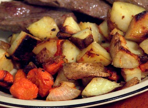 Potatoes carrots onions garlic recipe