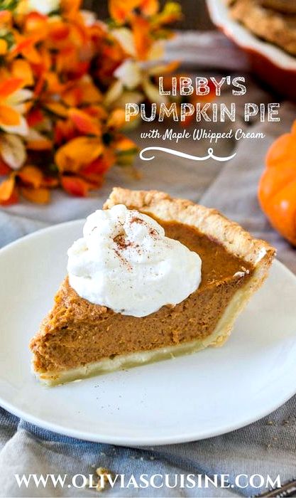 Pumpkin pie recipe with maple whipped cream