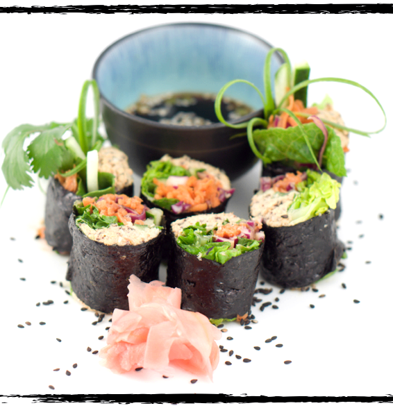 Raw vegan tuna sushi recipe