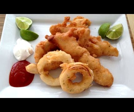 Receta de tiritas de pescado frito recipe