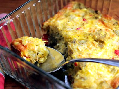 Recipe for artichoke hearts casserole