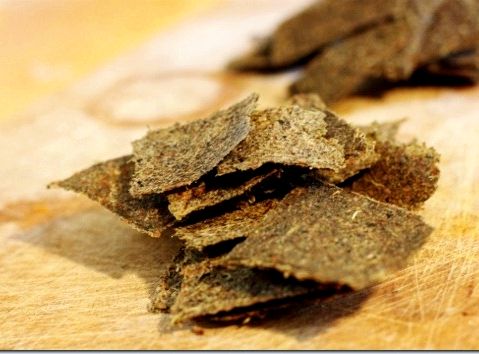 Recipe for chia seed crackers