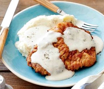 Recipe for country fried steak and white gravy