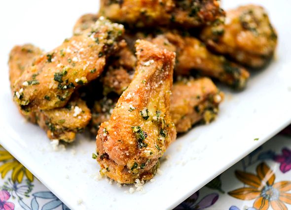 Recipe for garlic and parmesan chicken wings