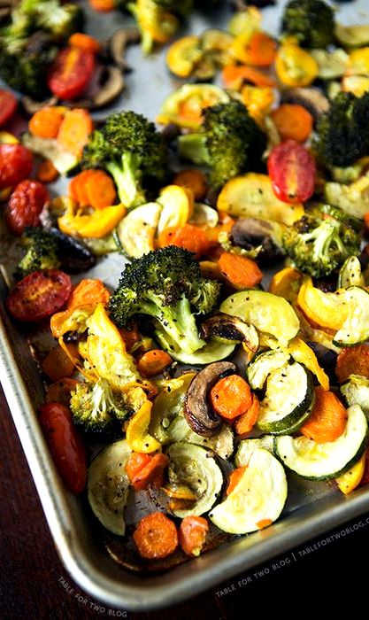 Recipe for grilling vegetables in oven