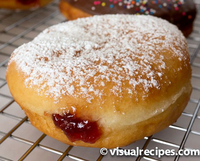 Recipe for jelly filled doughnuts