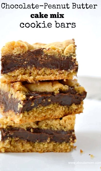 Recipe for peanut butter bars using cake mix