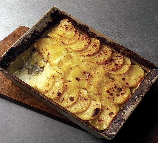 Recipe for potato scallops in oven