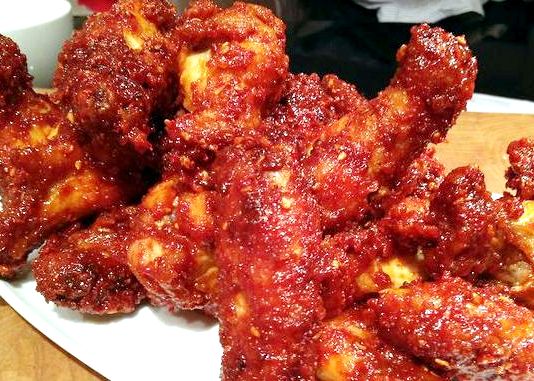 Recipe for sweet and spicy fried chicken wings