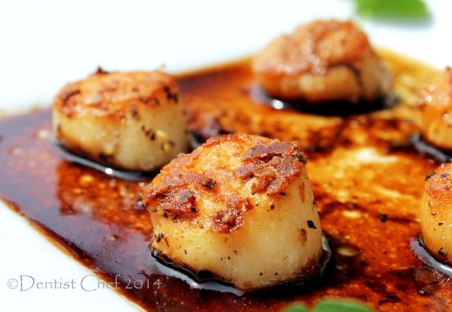 Recipe pan seared scallops balsamic reduction Recipe pan seared scallops balsamic reduction