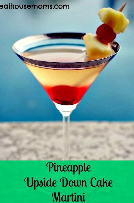 Recipe pineapple upside down cake martini drink