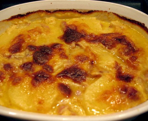 Recipe potatoes and ham au gratin
