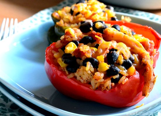 Recipe stuffed peppers with ground chicken