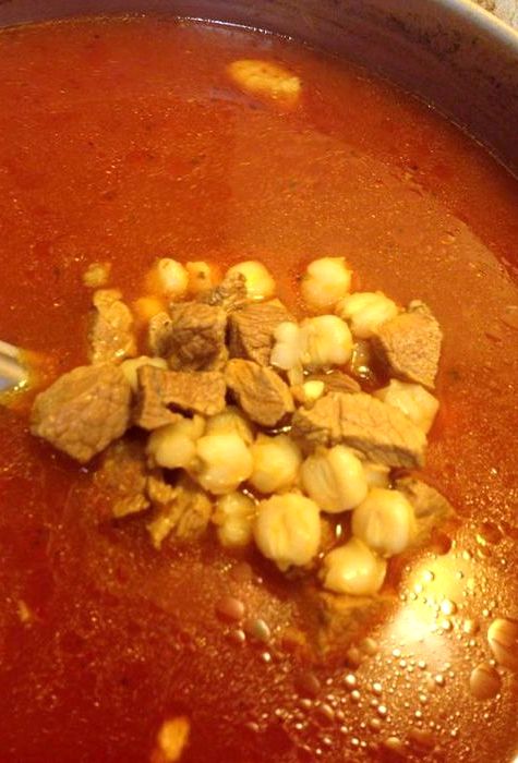 Red chile recipe for posole with pork