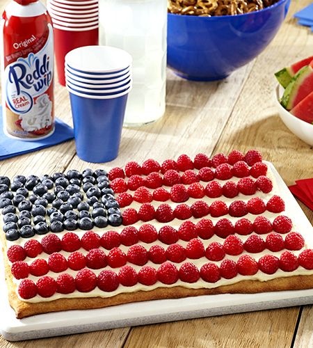 Red white and blue pizza recipe
