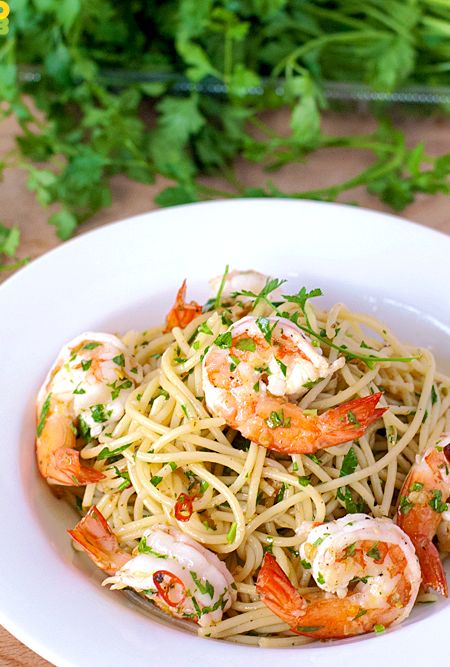 Resep aglio olio seafood recipe