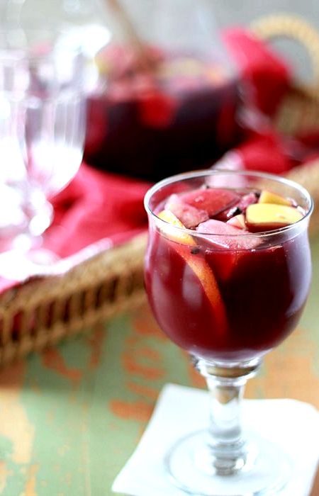 Sangria recipe with red wine and brandy
