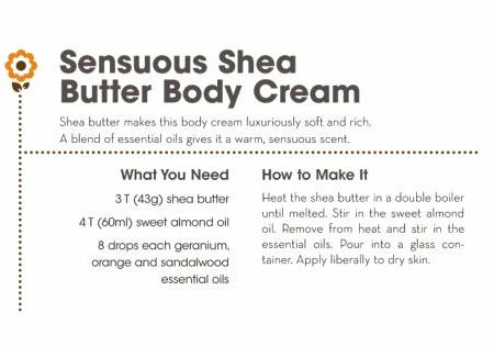 Shea butter cream recipe skin