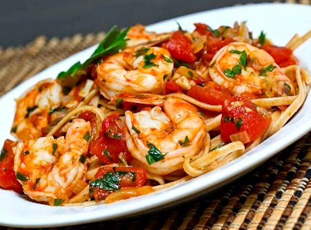 Shrimp and marinara pasta recipe