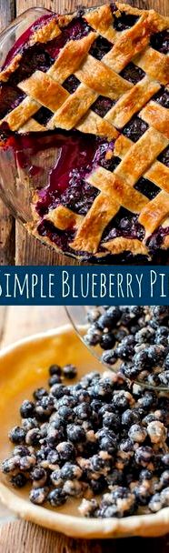 Simple apple pie recipe no top crust blueberry