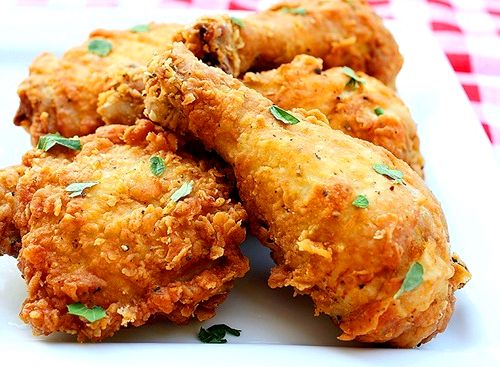 Simple flour fried chicken recipe