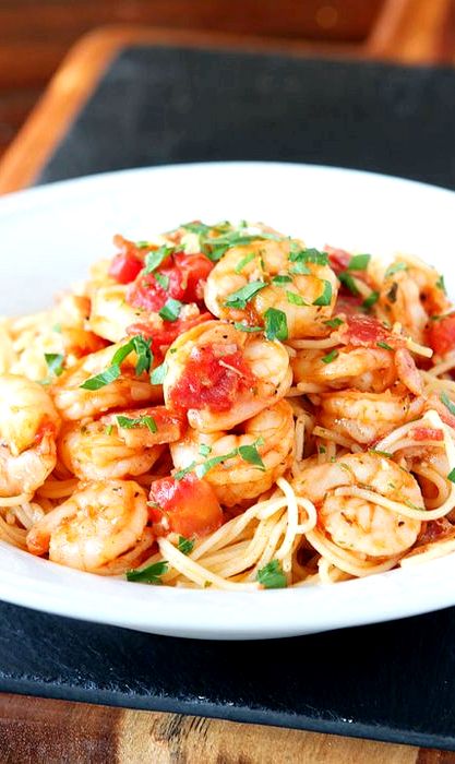 Simple shrimp scampi pasta recipe