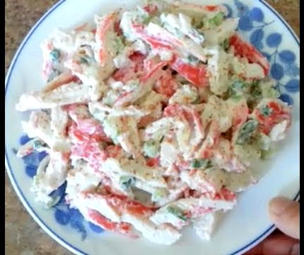 Sizzler recipe for crab salad
