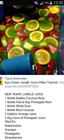 Small jungle juice recipe ingredients