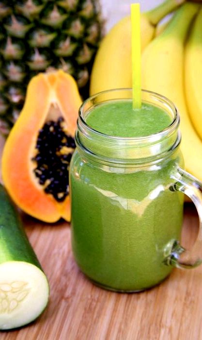 Smoothie recipe coconut water spinach
