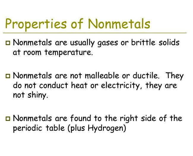 Solid nonmetals are usually brittle recipe