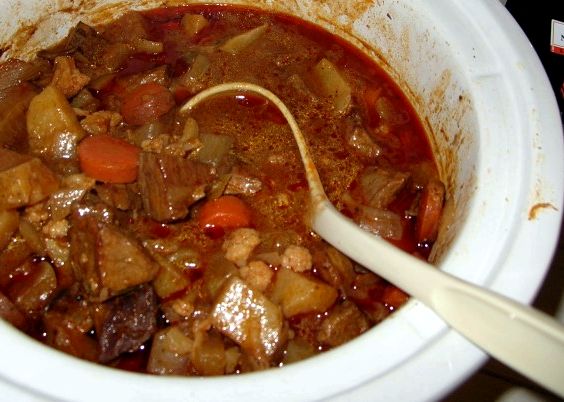 Spanish beef stew crock pot recipe