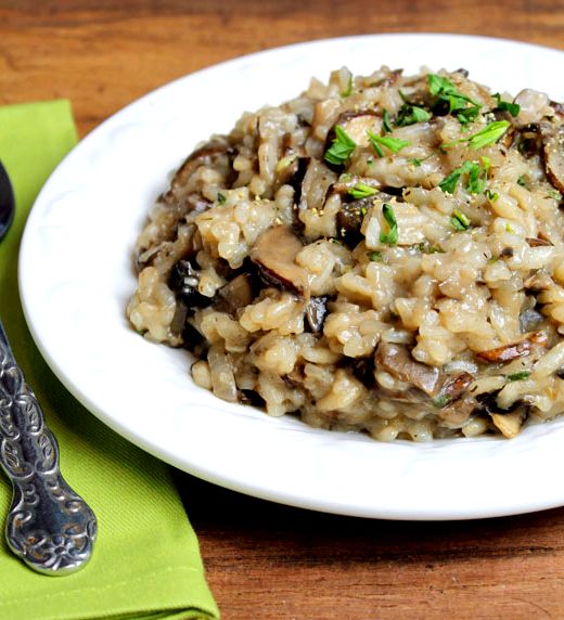 Straight up food mushroom risotto recipe