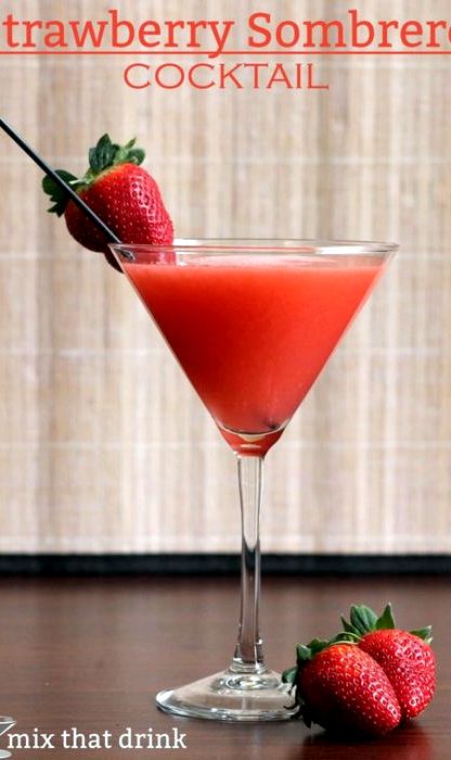 Strawberry flavoured cocktail mix recipe