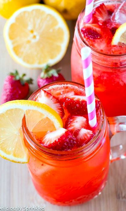 Strawberry lemonade recipe fresh lemons