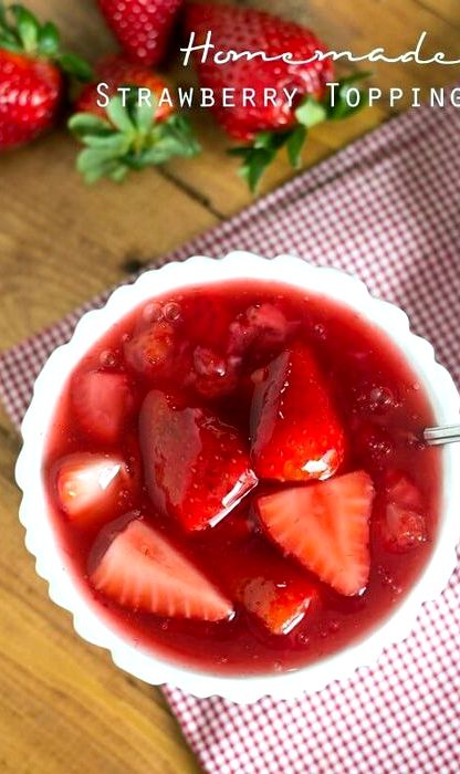 Strawberry topping for shortcake recipe